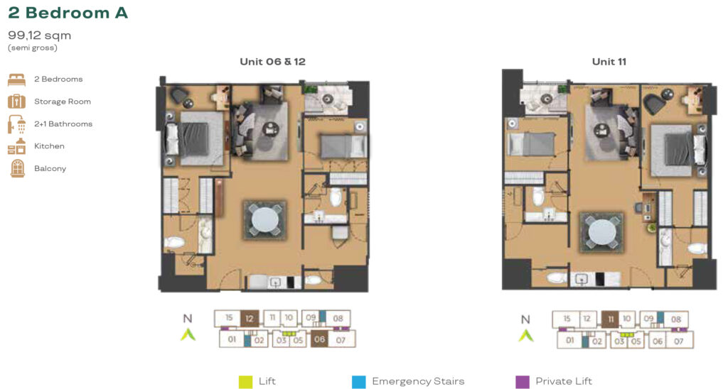 2BR A Aerium Apartemen